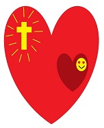 Conocimiento interno del Señor. Dibujo que representa nuestro corazón enamorado dentro del corazón de Cristo